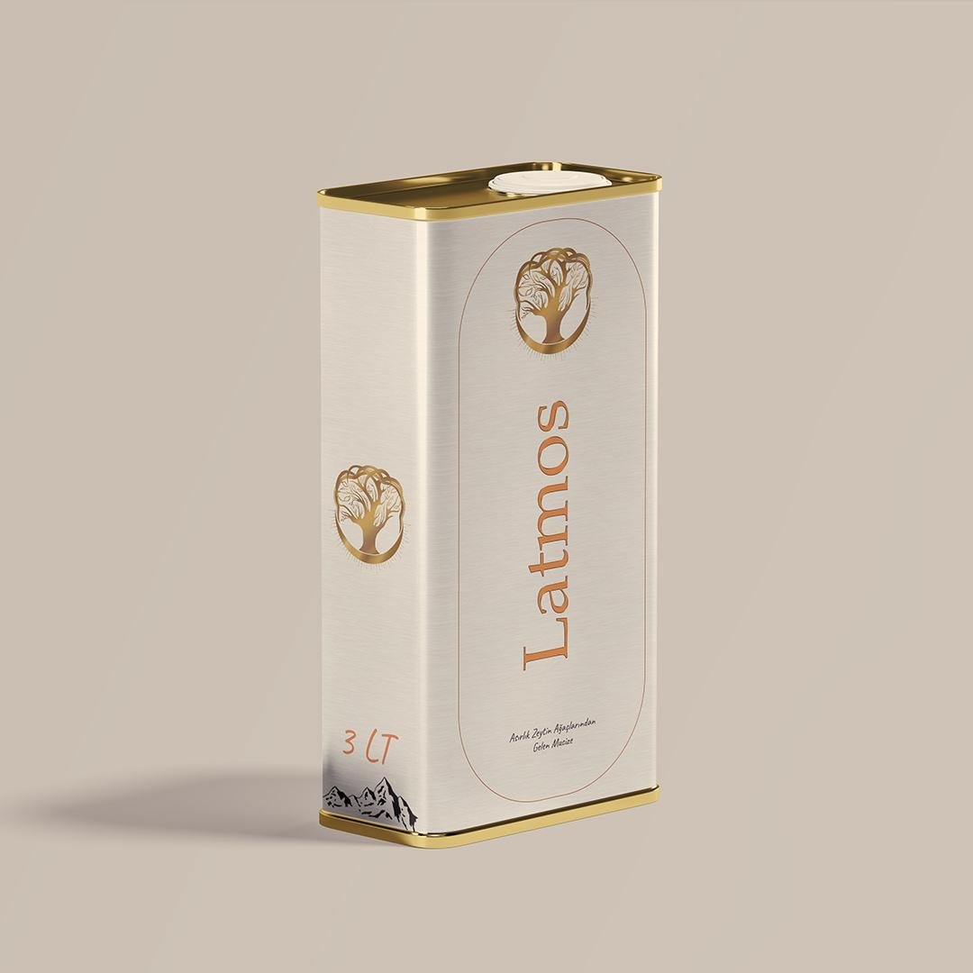 thelatmos 5 3 Litre Natural Sıkma Zeytinyağı - Görsel 1
